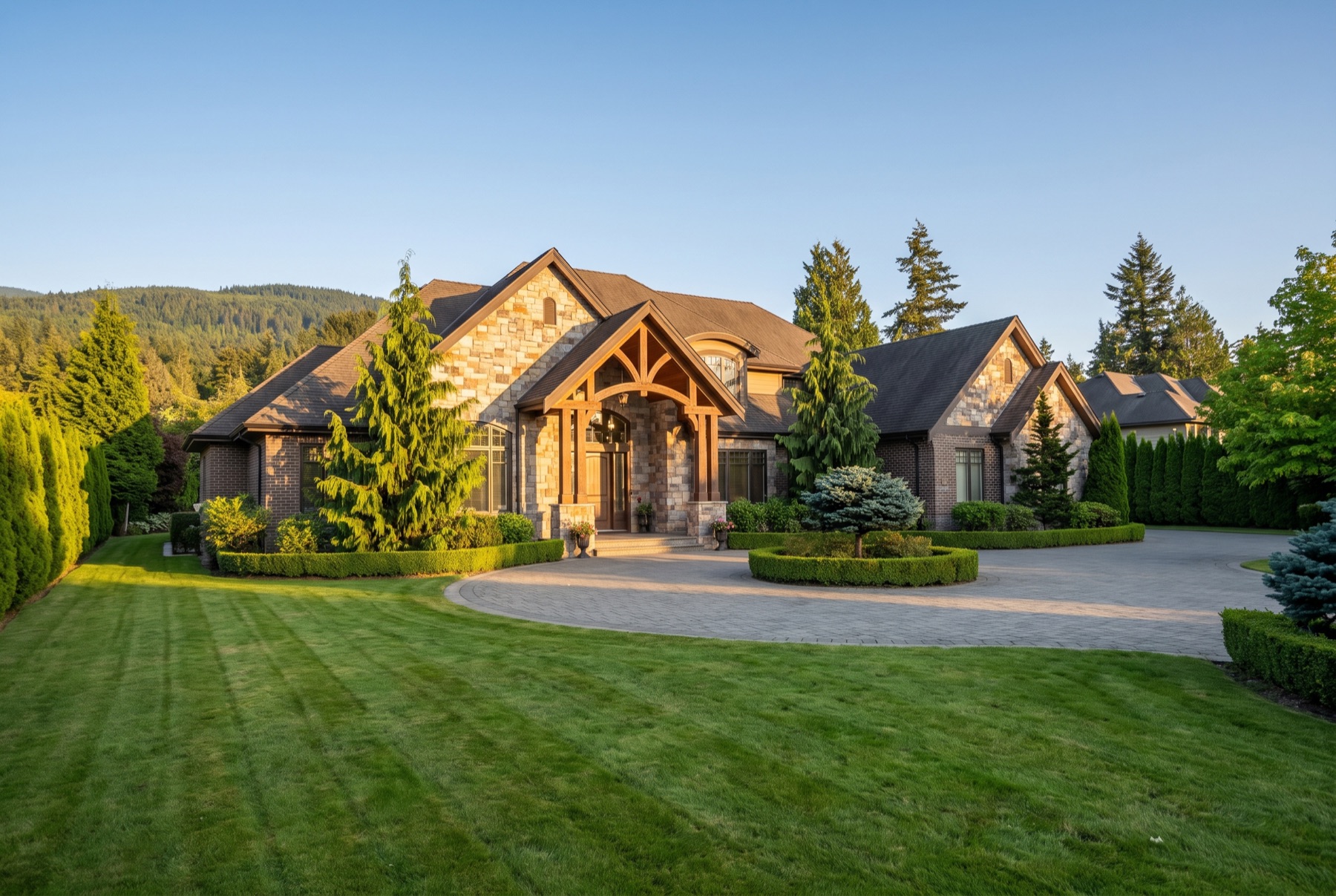 Stately estate home with circular driveway in Richmond BC